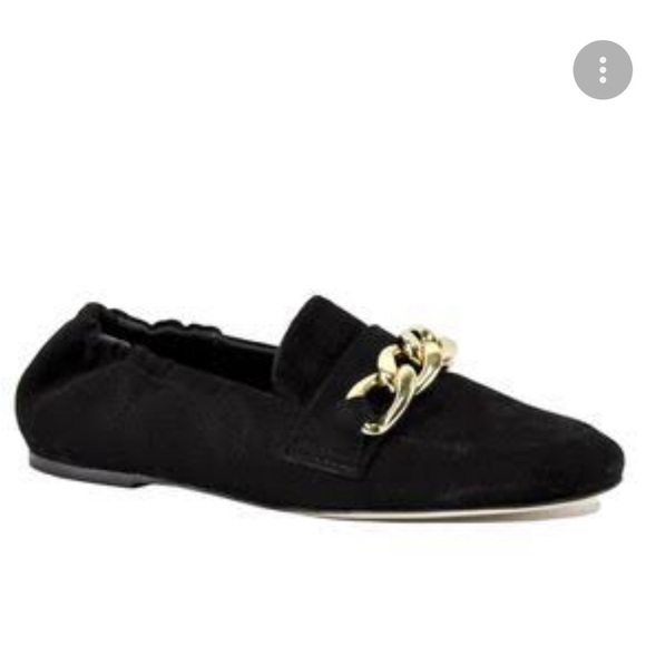 275 Central Black Suede Claudia Slip On Ballet Loafers - Picture 1 of 8